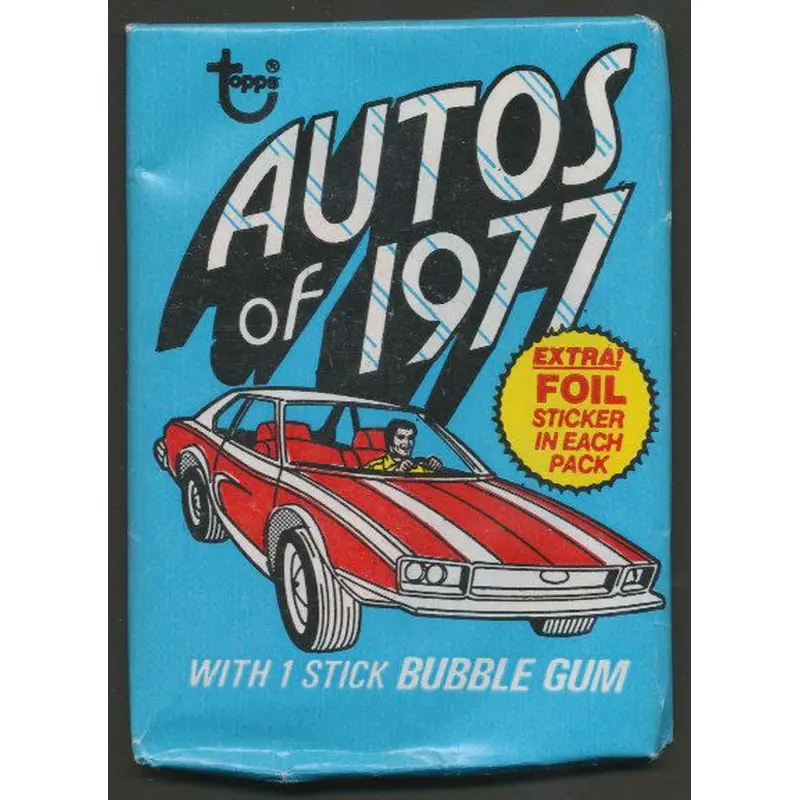 1977 Topps Autos Of 1977 Unopened Wax Pack