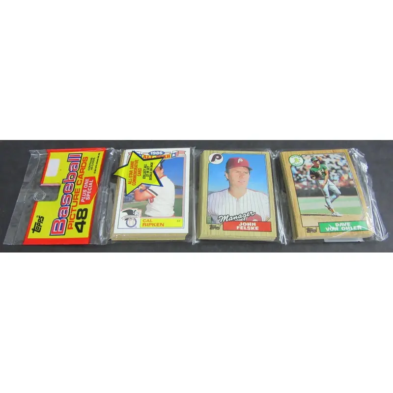 1987 Topps Baseball Unopened Rack Pack (Authenticate)