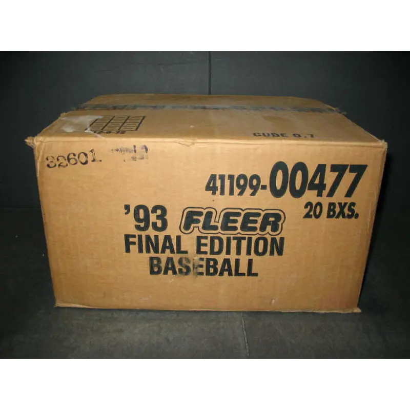 1993 Fleer Baseball Final Edition Factory Set Case (20 Sets)