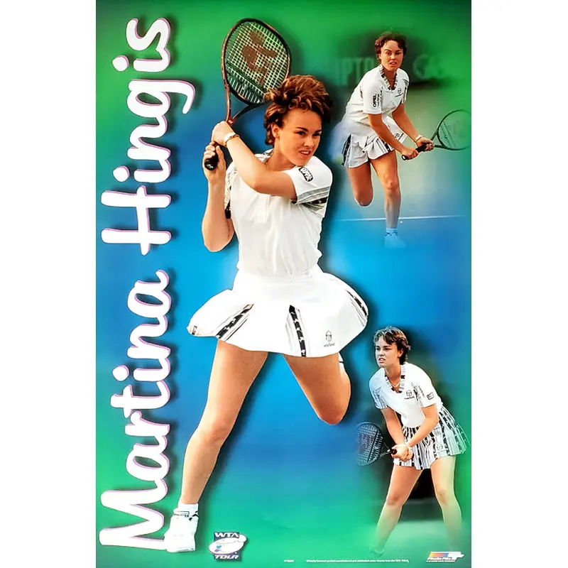 Martina Hingis "Young Gun" 1997 WTA Tennis Action Poster - Photofile Inc.