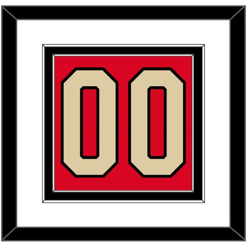 Canada Mens Hockey Number - 2025 4 Nations Red - Double Mat 1