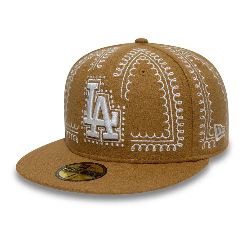LA Dodgers Gingerbread Beige 59FIFTY Fitted Cap