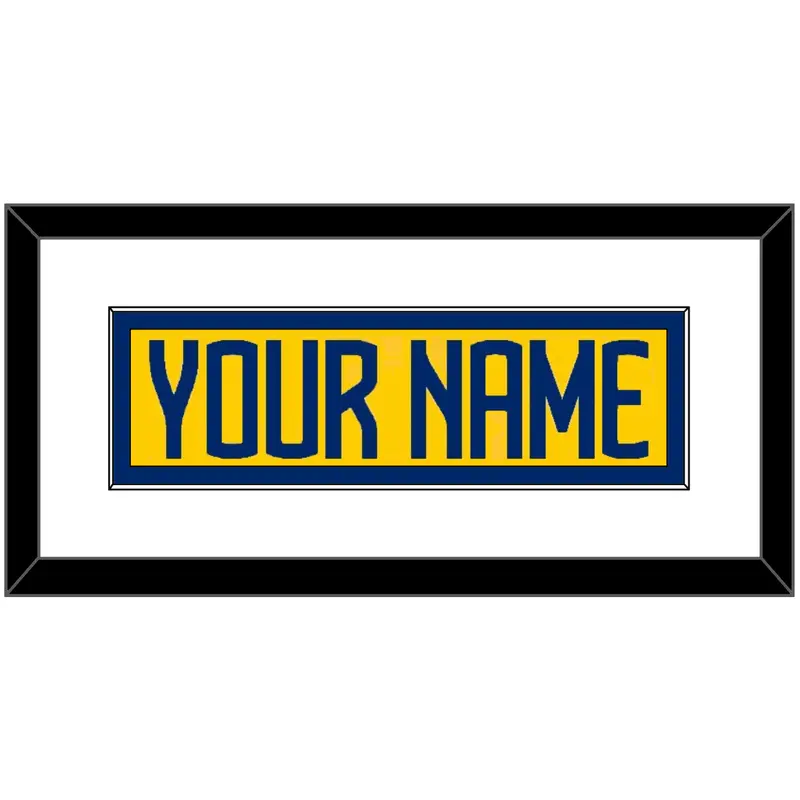 Sweden Mens Hockey Nameplate - 2025 4 Nations Gold - Single Mat 1