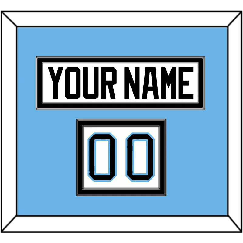 Utah Nameplate & Number (Shoulder) - Road White - Double Mat 4