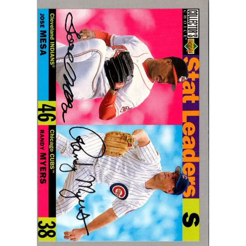 1996 Collector's Choice Jose Mesa/Randy Myers #9