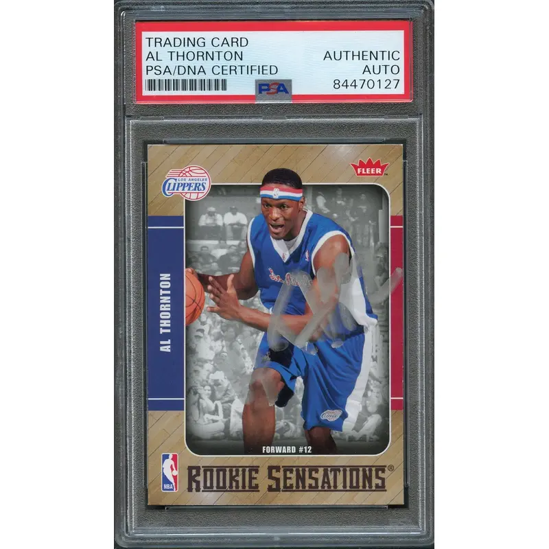 2007-08 Fleer Rookie Sensations #RS-13 Al Thornton Signed Card AUTO PSA Slabbed RC