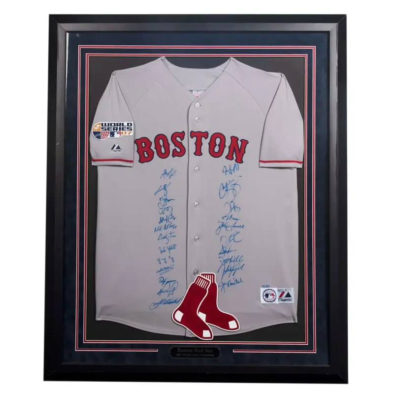 Beautiful 2007 Boston Red Sox Team WS Champs Signed World Series Jersey Steiner