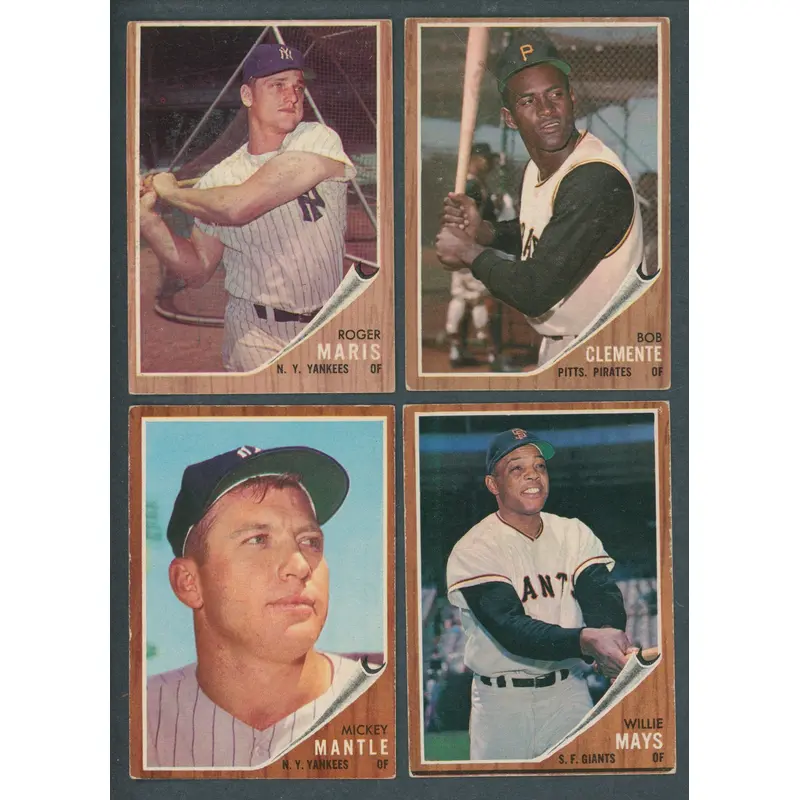 1962 Topps Baseball Near Set (597/598) VG/EX EX