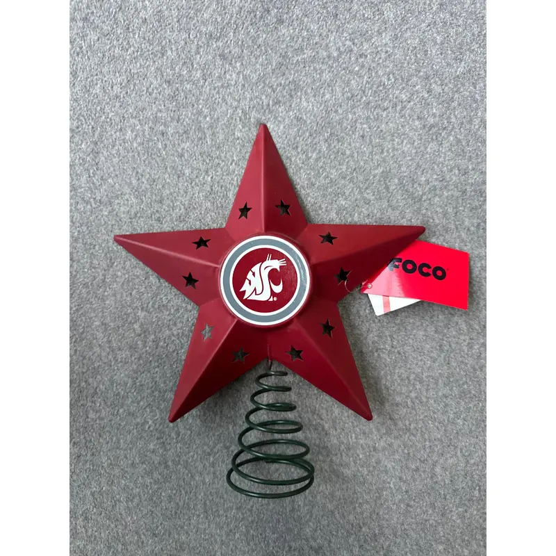 Foco Crimson Metal Star Tree Topper