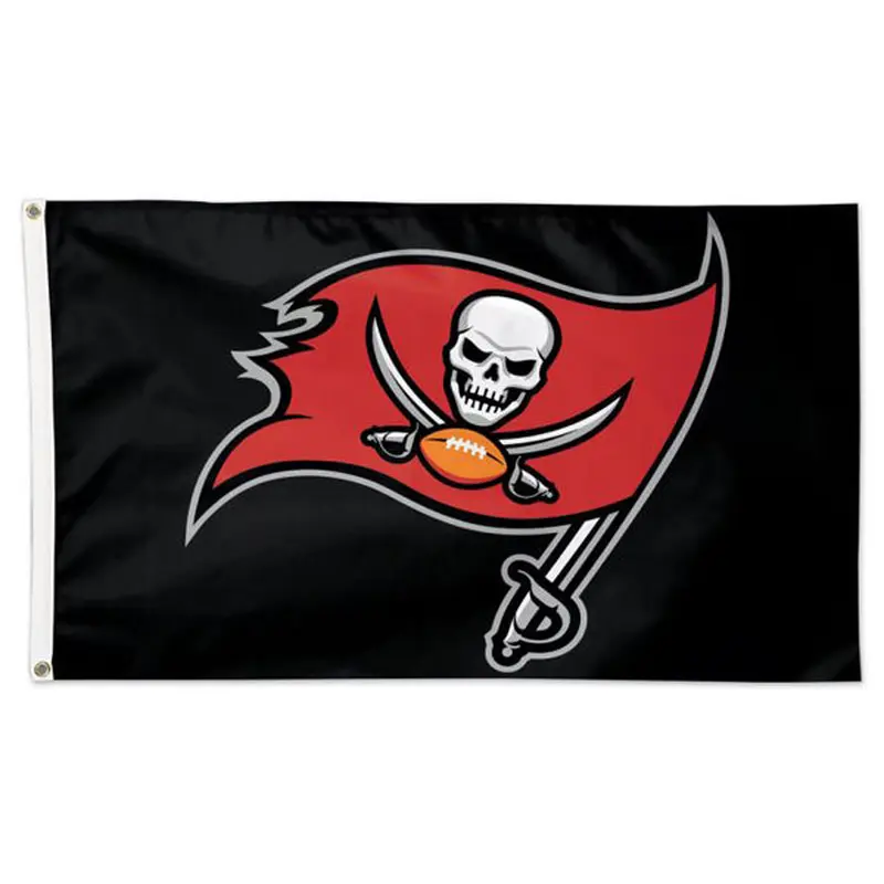 Tampa Bay Buccaneers Official NFL Football Team Logo Deluxe 3' x 5' Flag - Wincraft Inc.