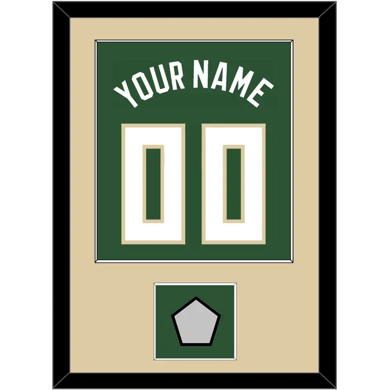 Milwaukee Name & Number With Champions Patch - Green Icon - Single Mat 3