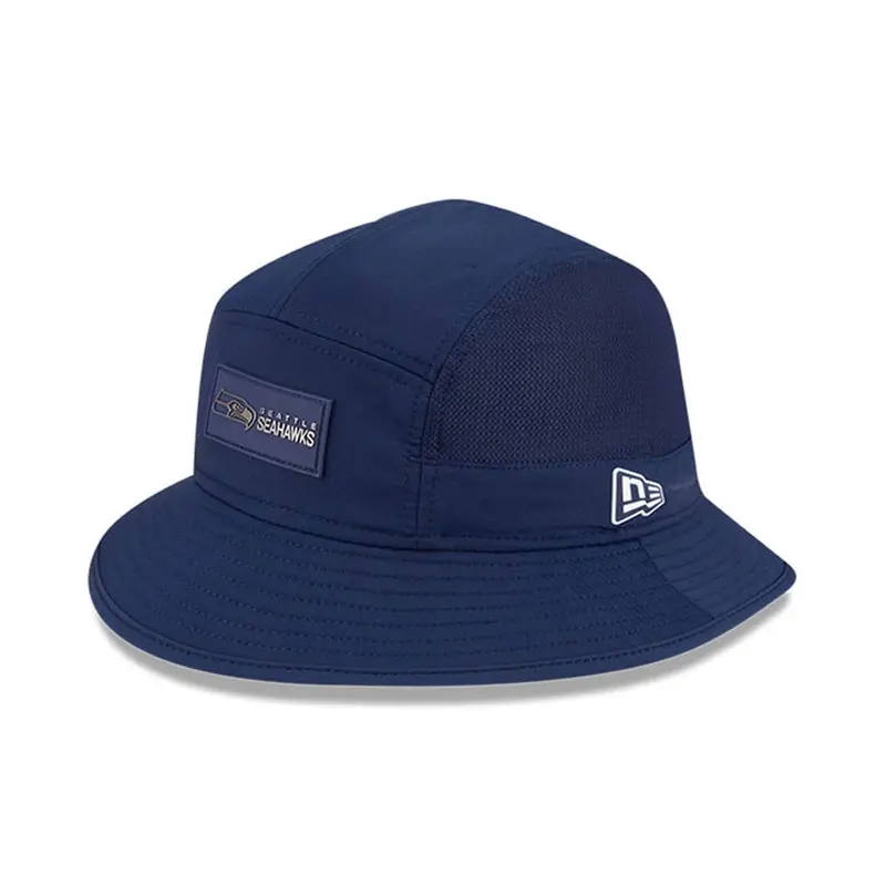 Seattle Seahawks NFL Sideline 2025 Dark Blue Stretch Bucket Hat