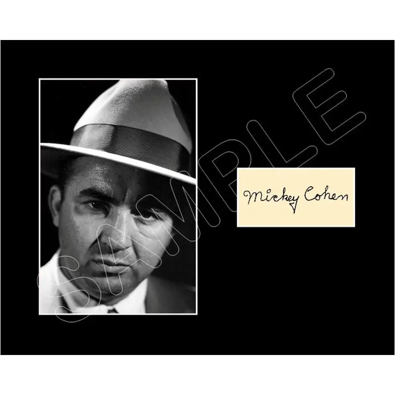 Mickey Cohen Matted Photo Display 8X10 - 2689