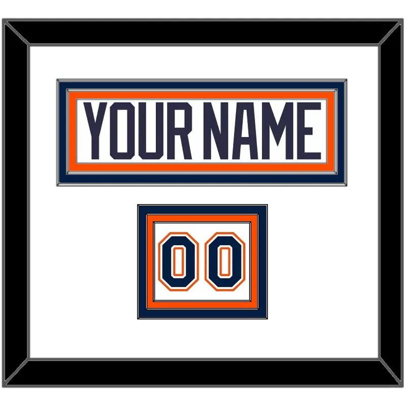 New York Nameplate & Number (Shoulder) - Home White Jersey (1998-2007) - Triple Mat 1