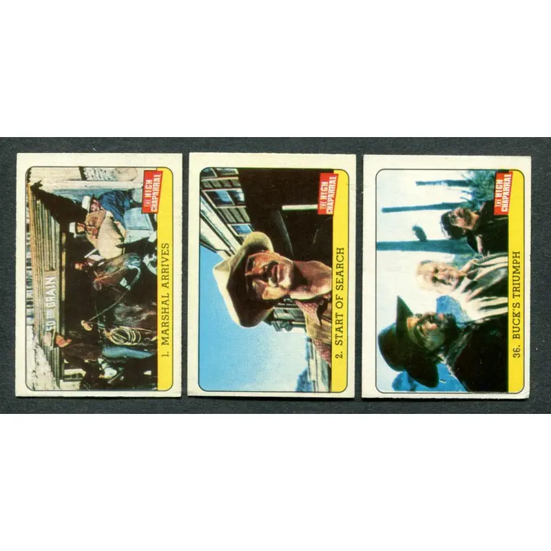 1969 A & BC The High Chapparel Complete Set (36) NM NM/MT