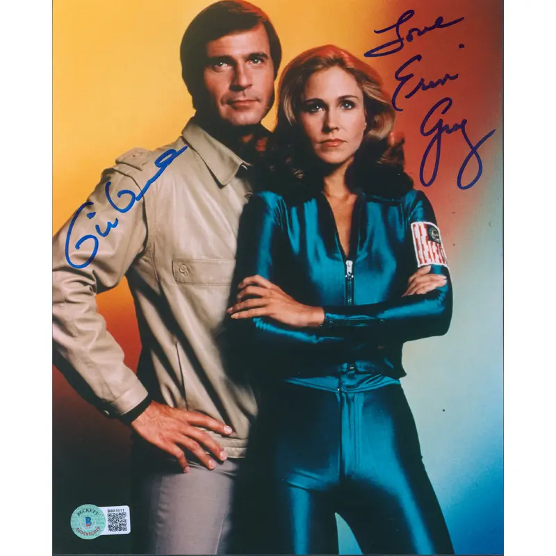 Gil Gerard & Erin Gray Buck Rogers in the 25th Century Signed 8x10 Photo BAS