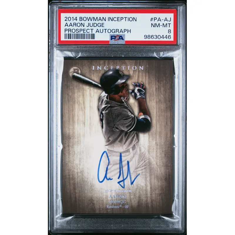 Aaron Judge 2014 Bowman Inception Autograph PSA 8 Nm-Mint 0446