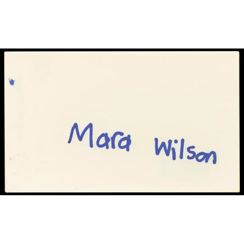 Mara Wilson Matilda Authentic Signed 3x5 Index Card Autographed BAS #BP50641