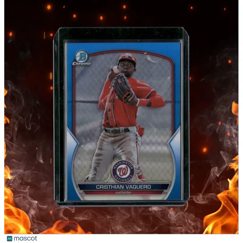 2023 Bowman Chrome Prospects Cristhian Vaquero Blue Refractor Rookie 043/150
