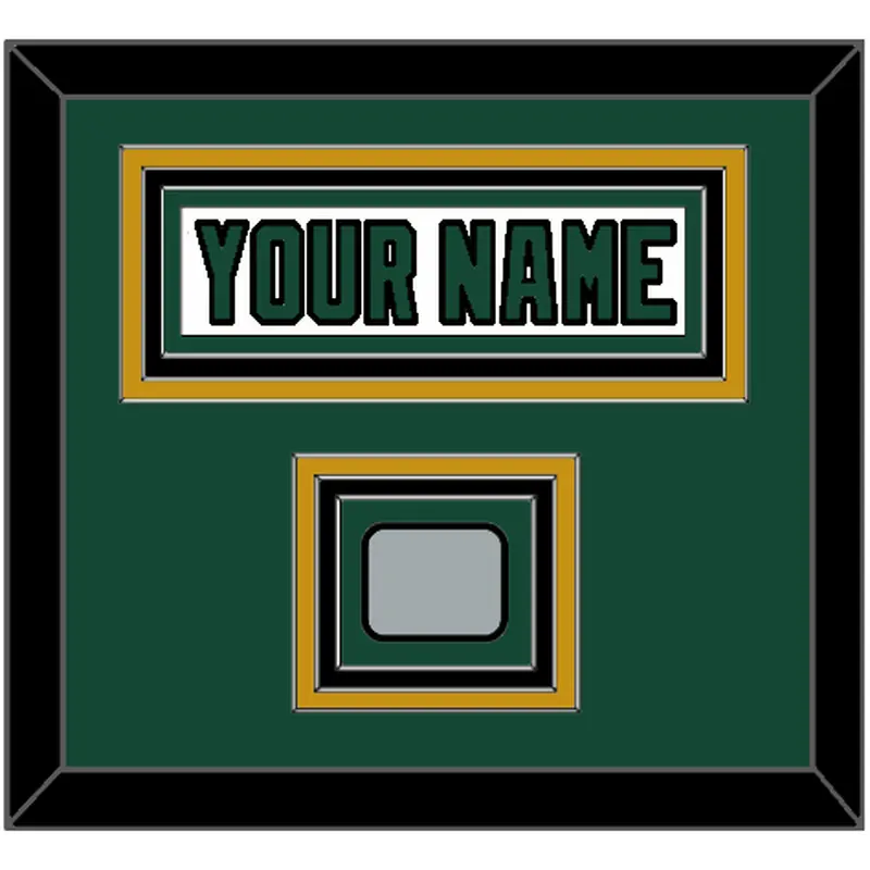 Dallas Nameplate & Stanley Cup Finals Patch - Home White (1994-1999) - Triple Mat 2