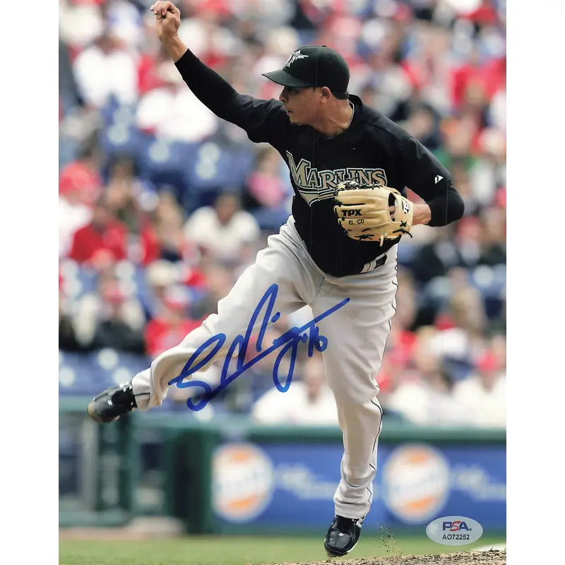 Leo Nunez signed 8x10 photo PSA/DNA Florida Marlins Autographed