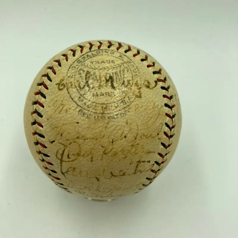 1929 New York Giants Team Signed National League Baseball With JSA COA