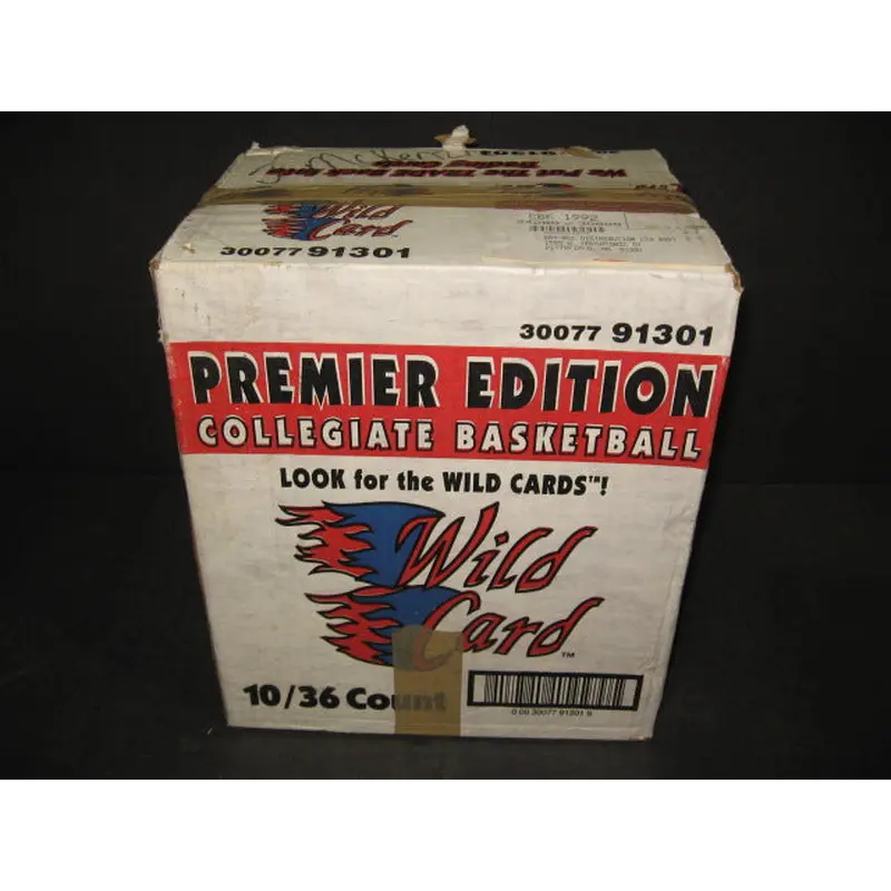 1992/93 Wild Card Collegiate Basketball Case (10 Box) (91301)
