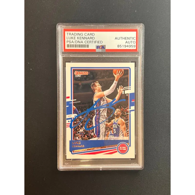 2020-21 Panini Donruss #117 Luke Kennard Signed Rookie Card AUTO PSA Slabbed Clippers
