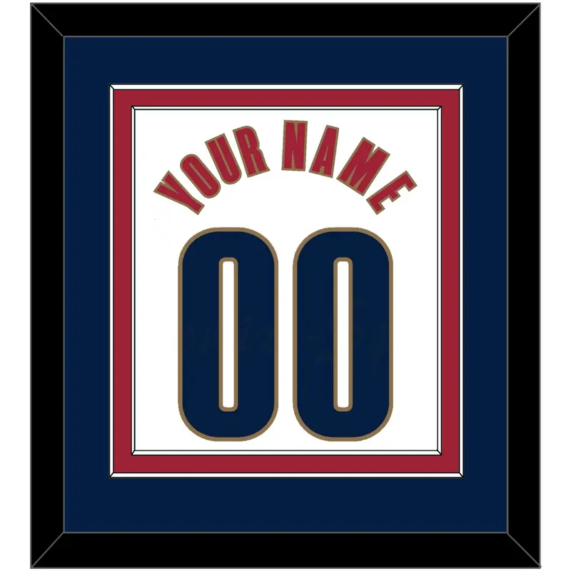 Cleveland Name & Number - Home White (2003-2010) - Double Mat 5