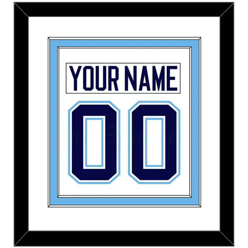 Maine Nameplate & Number (Back) Combined - Home White (1994-2008) - Double Mat 1