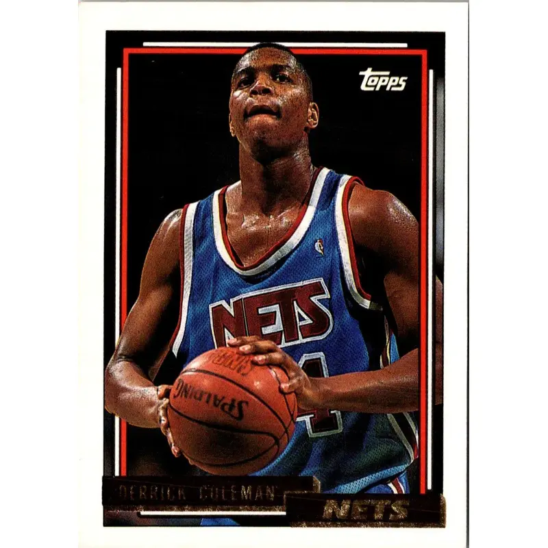 1992 Topps Gold Derrick Coleman #230