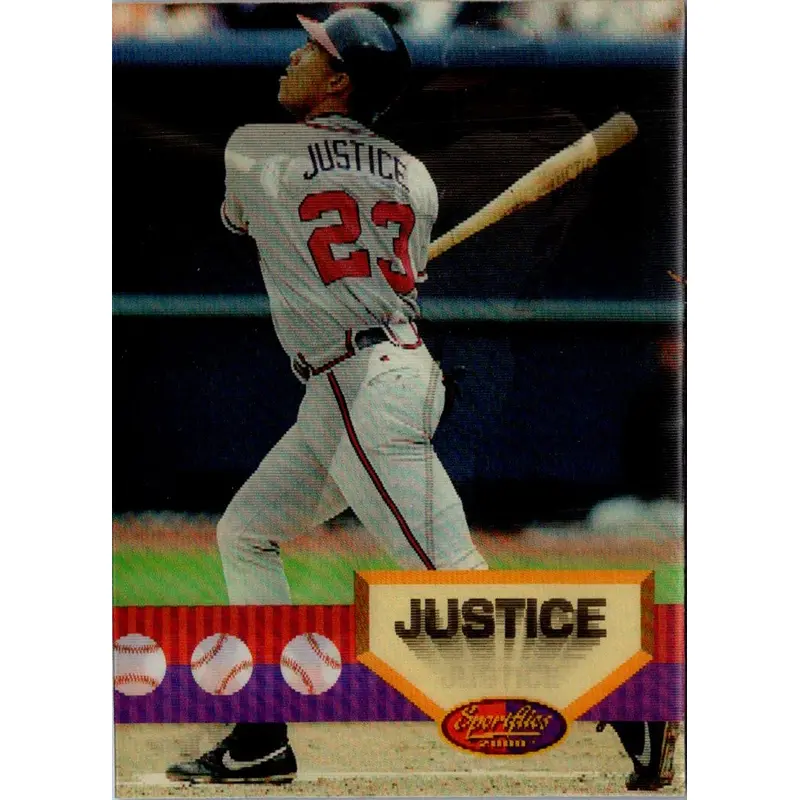 1994 Sportflics 2000 David Justice #6