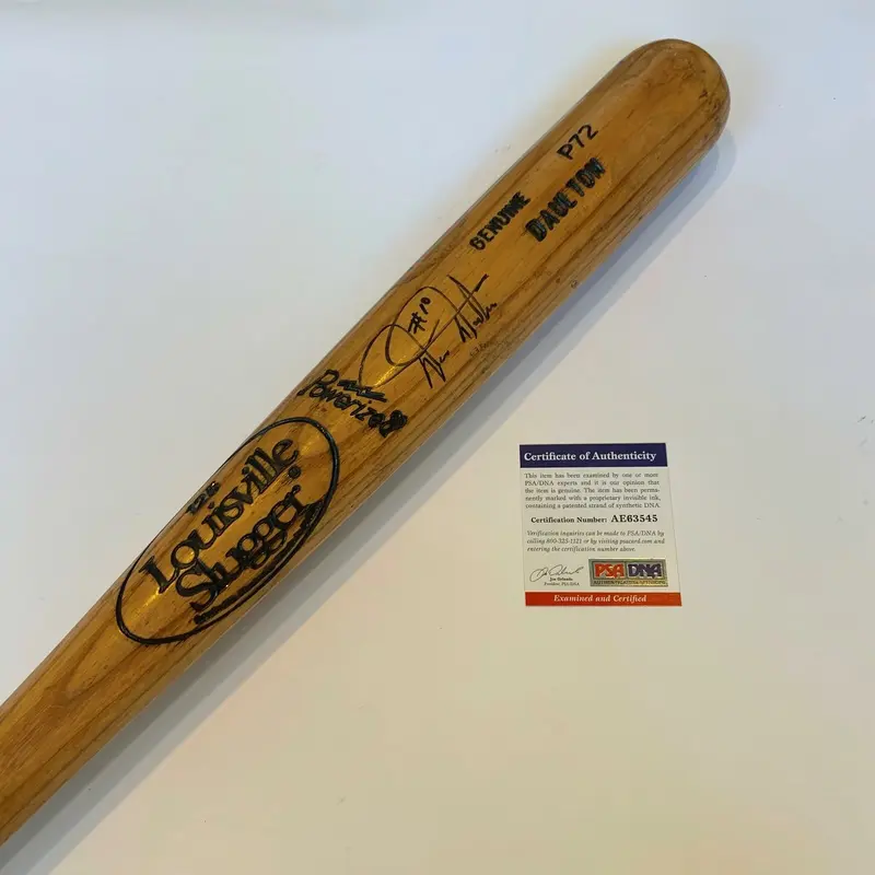 Darren Daulton Signed Game Used Louisville Slugger Baseball Bat PSA DNA COA